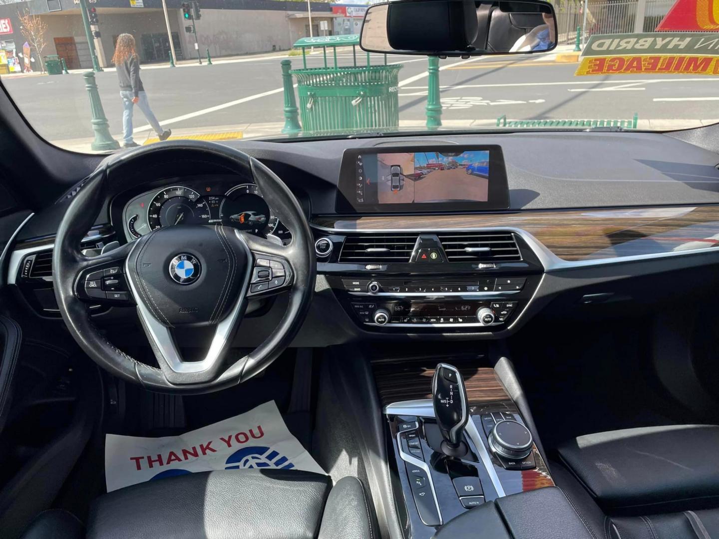 2019 BLACK /BLACK BMW 5-Series 530e iPerformance (WBAJA9C59KB) with an 2.0L L4 DOHC 16V TURBO HYBRID engine, 8A transmission, located at 744 E Miner Ave, Stockton, CA, 95202, (209) 944-5770, 37.956863, -121.282082 - PLUS TAXES AND FEES - Photo#4